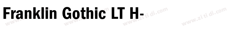 Franklin Gothic LT H字体转换